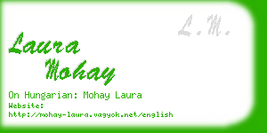 laura mohay business card